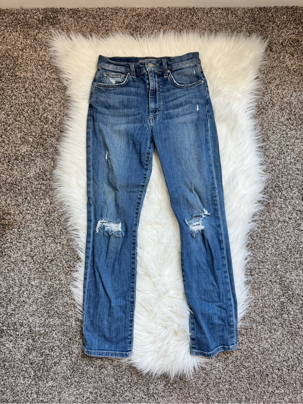 Joe’s High rise straight ankle jeans